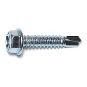 BUILDRIGHT Self-Drilling Screw, #14 x 1-1/4 in, Zinc Plated Steel Hex Head Hex Drive, 61 PK 09790